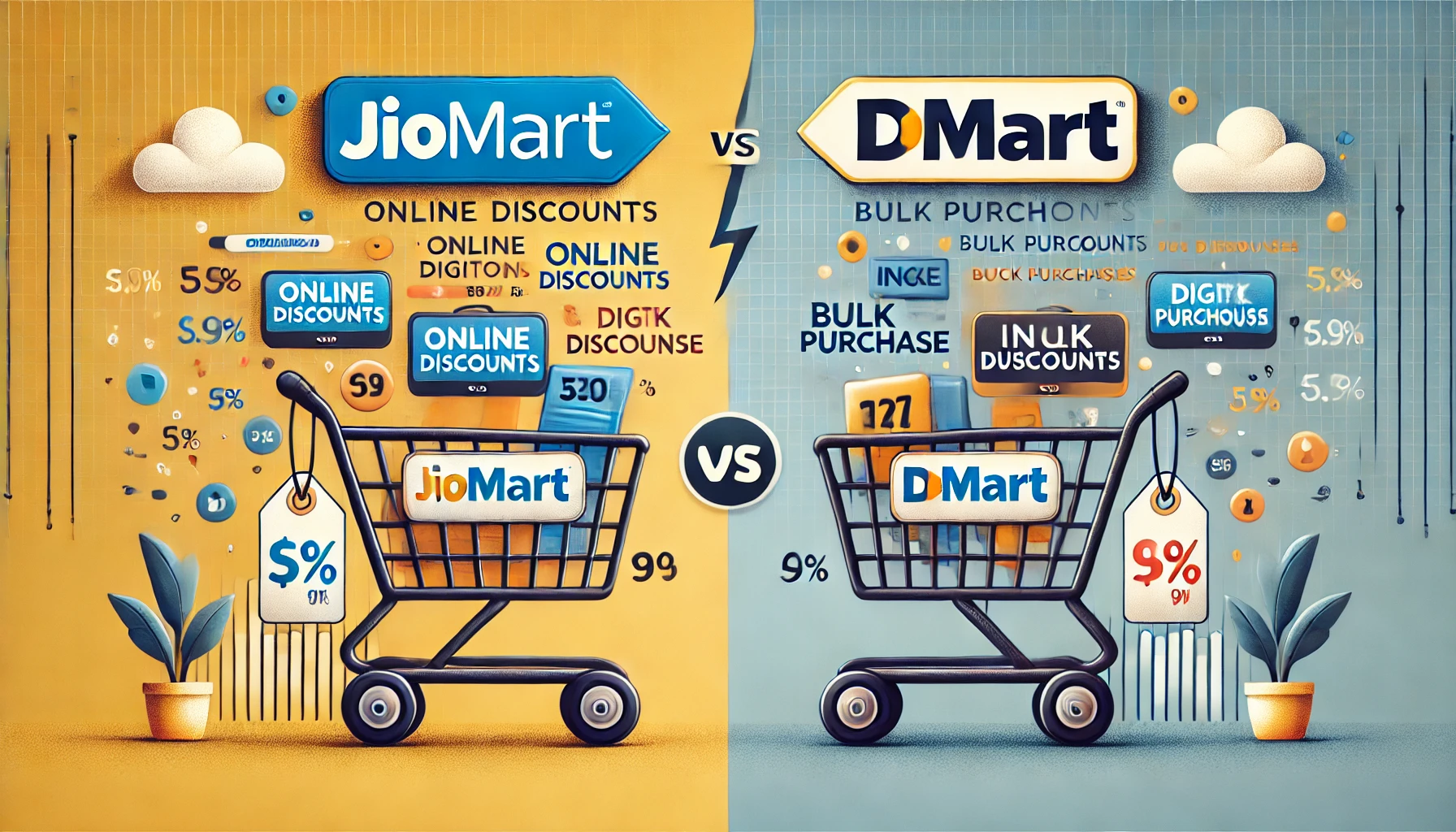 which is cheaper jiomart or dmart